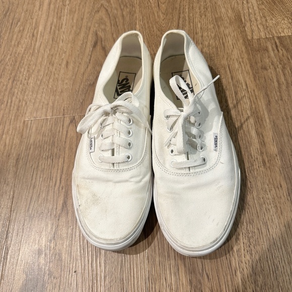 Vans Other - 🍷White canvas Vans sneakers size 9.5